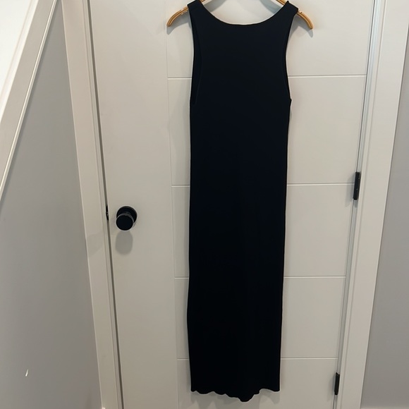 Zara back long dress with slits and gold accents size small - Picture 8 of 10